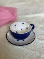 فنجان نعلبکی رز سورمه ای - Image 3